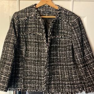 Nine West Womens Black & White Blazer Size 14